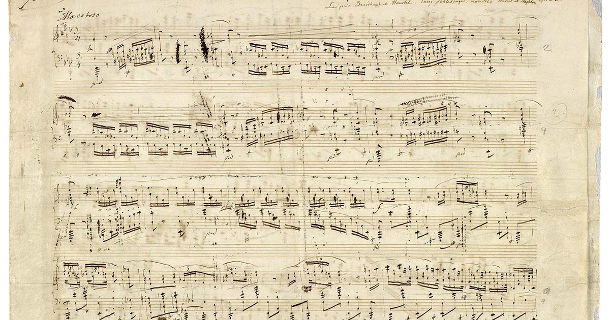 Sheet music for "Polonaise in A-flat major, Op.53," by Frédéric Chopin — courtesy of Wikimedia Commons.